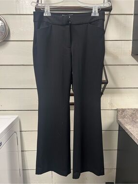 White House Black Market Black Boot-Cut Dress Pants
